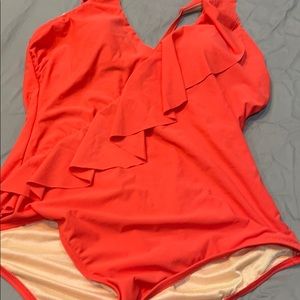 Beautiful coral color one piece